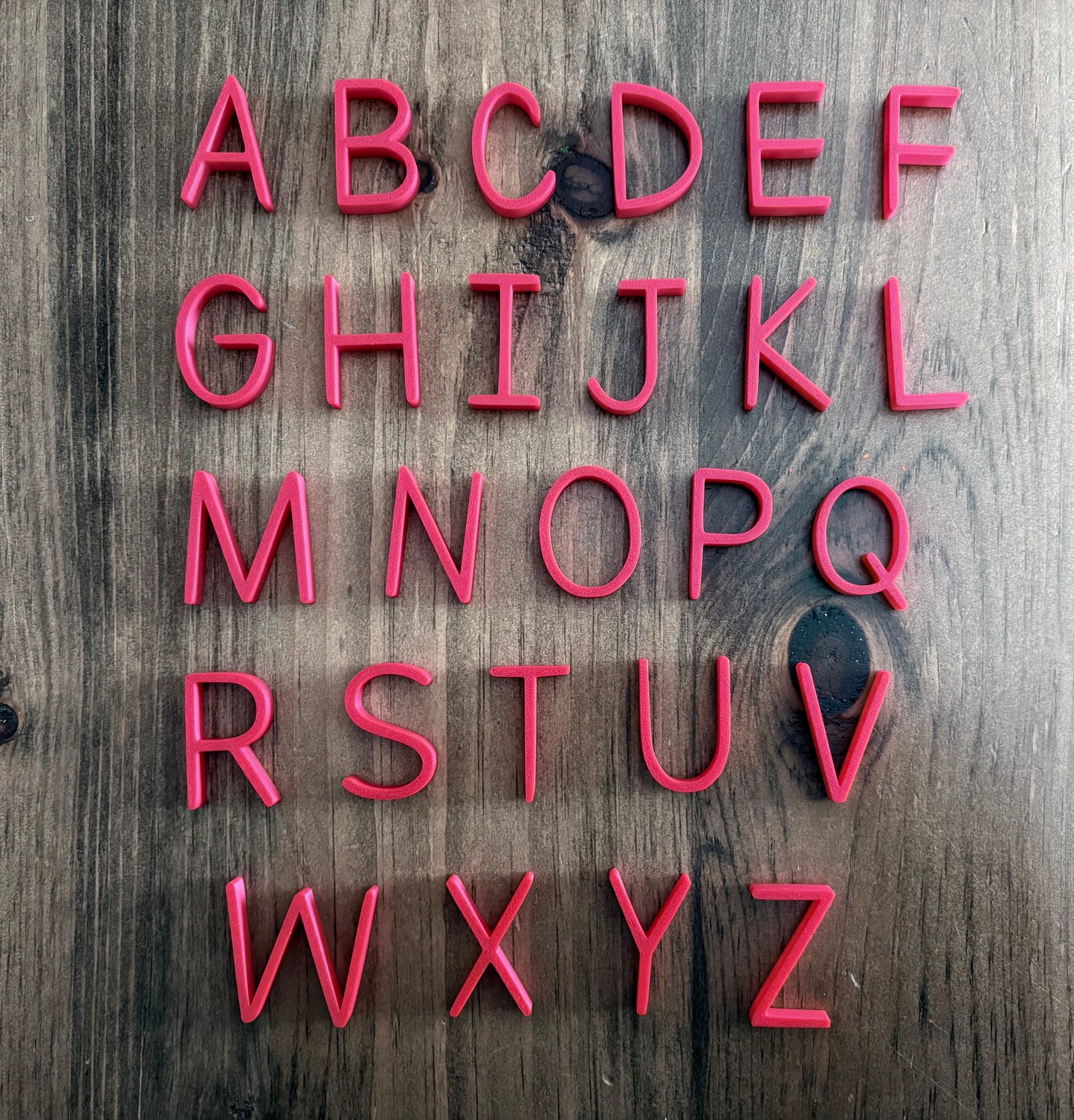 Grandes lettres de l’alphabet en 3D