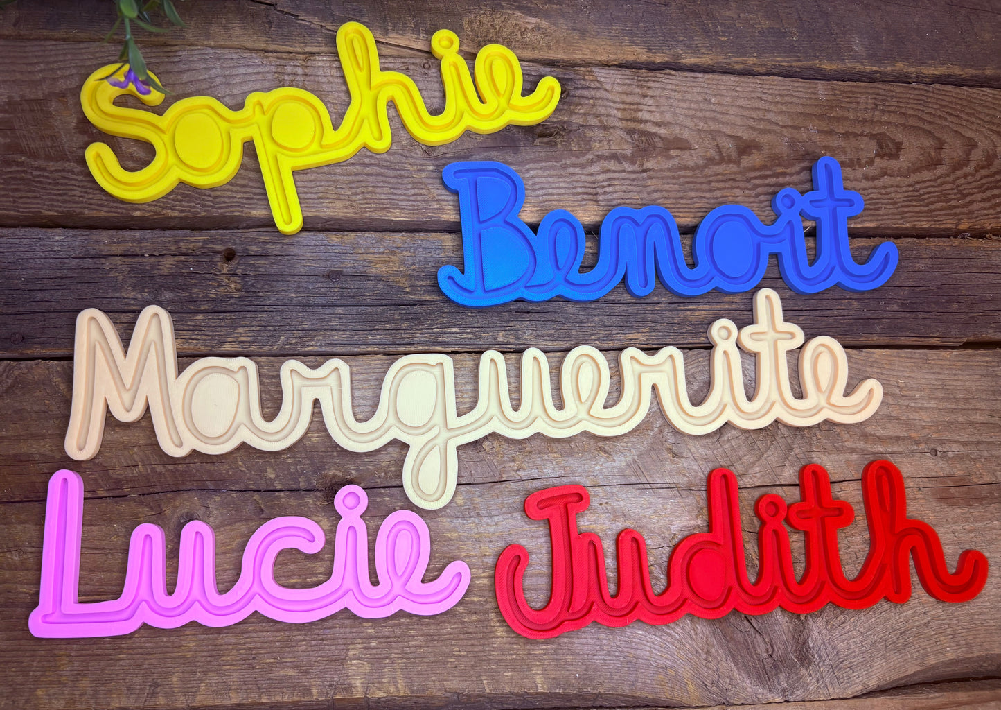 Prénom sensoriel - cursif