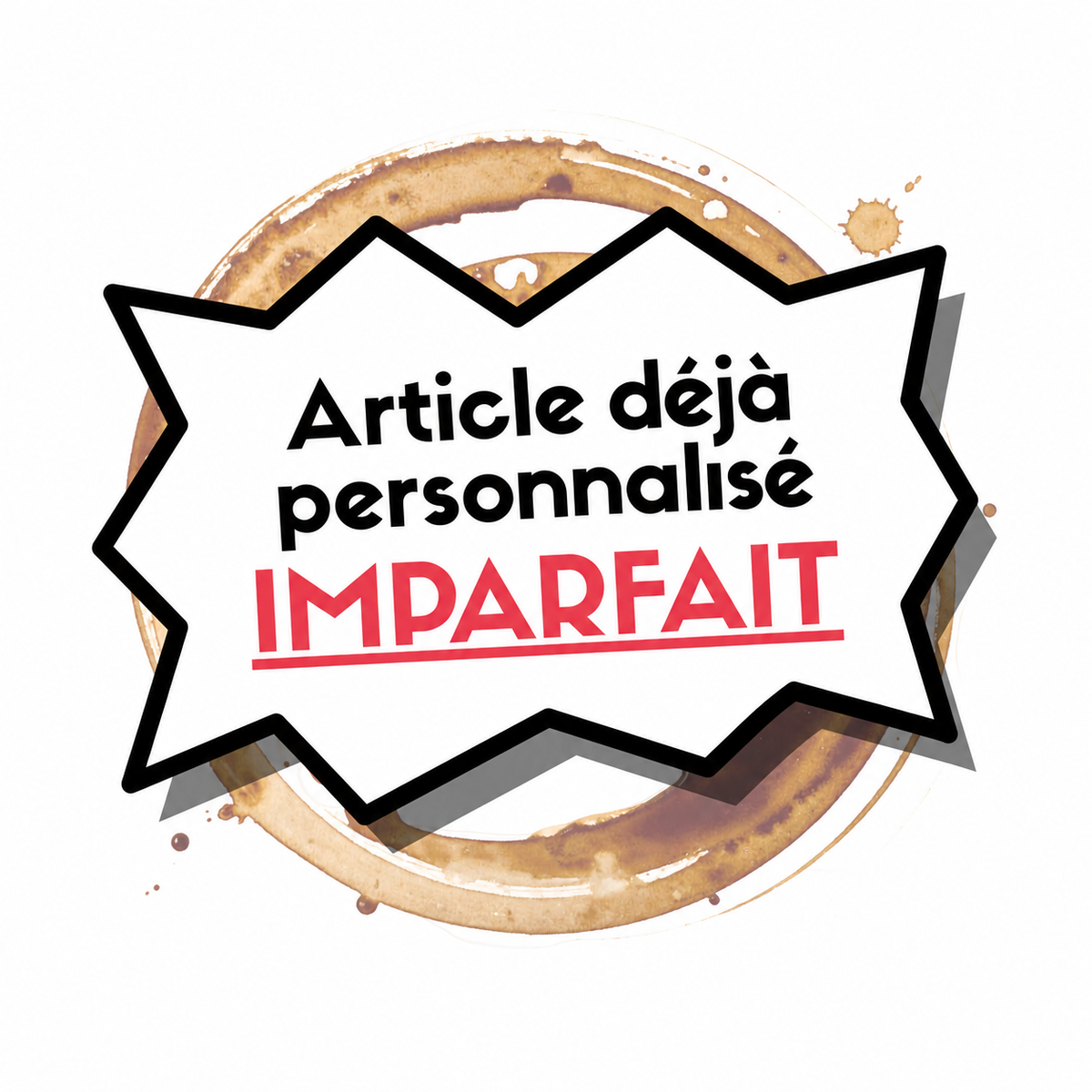 Articles déjà personnalisés - imparfait