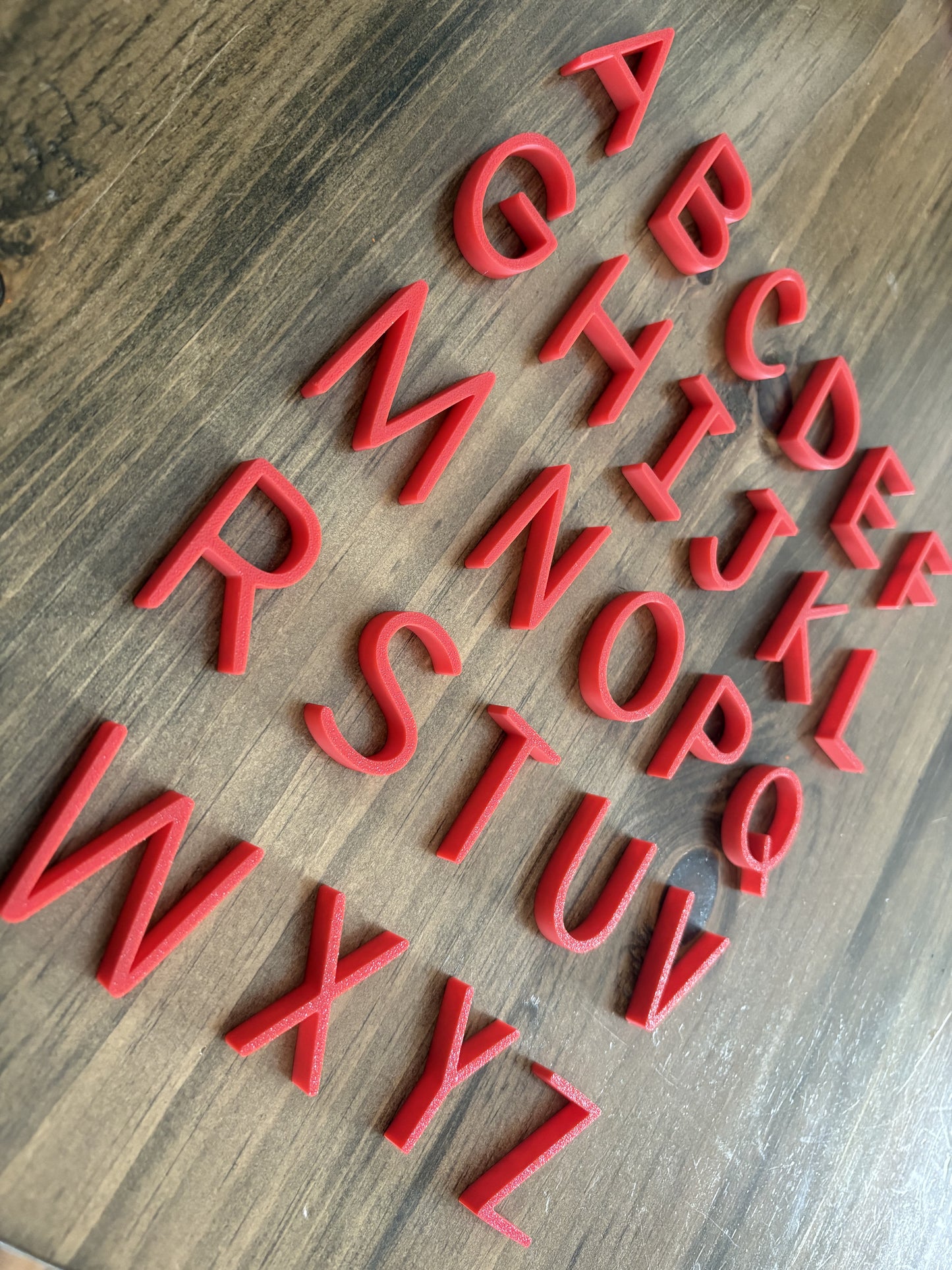 Grandes lettres de l’alphabet en 3D