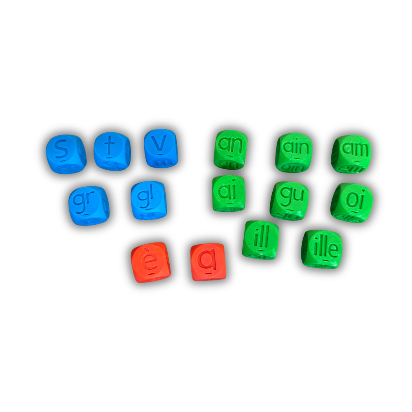 Les dés d’apprentissage (français)