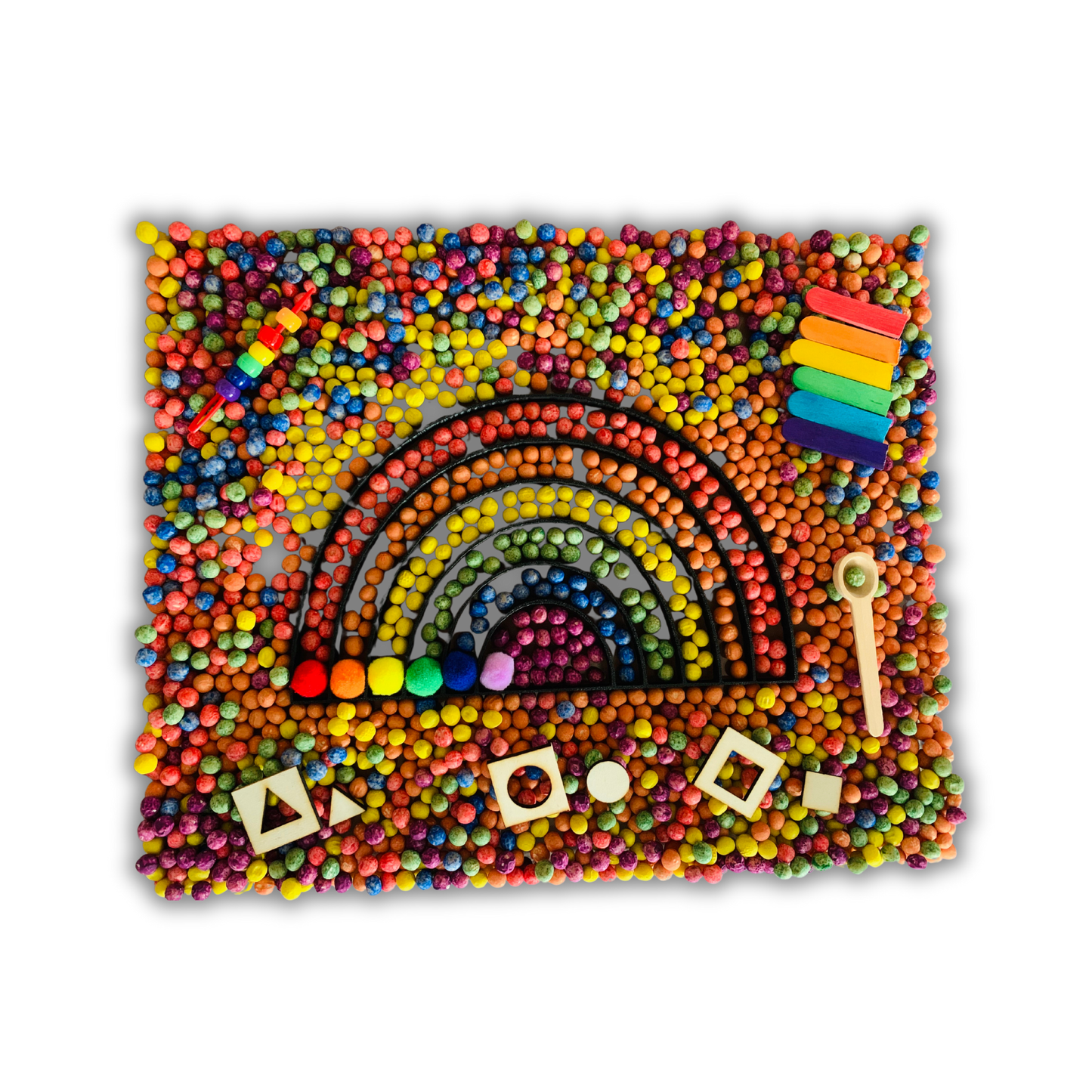 Bac sensoriel : L’arc-en-ciel