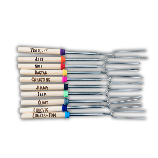 Brochette télescopique pour feu
