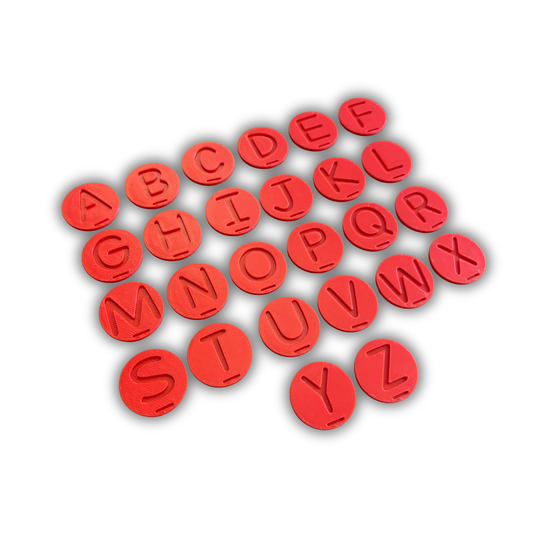 Les pièces de l’alphabet