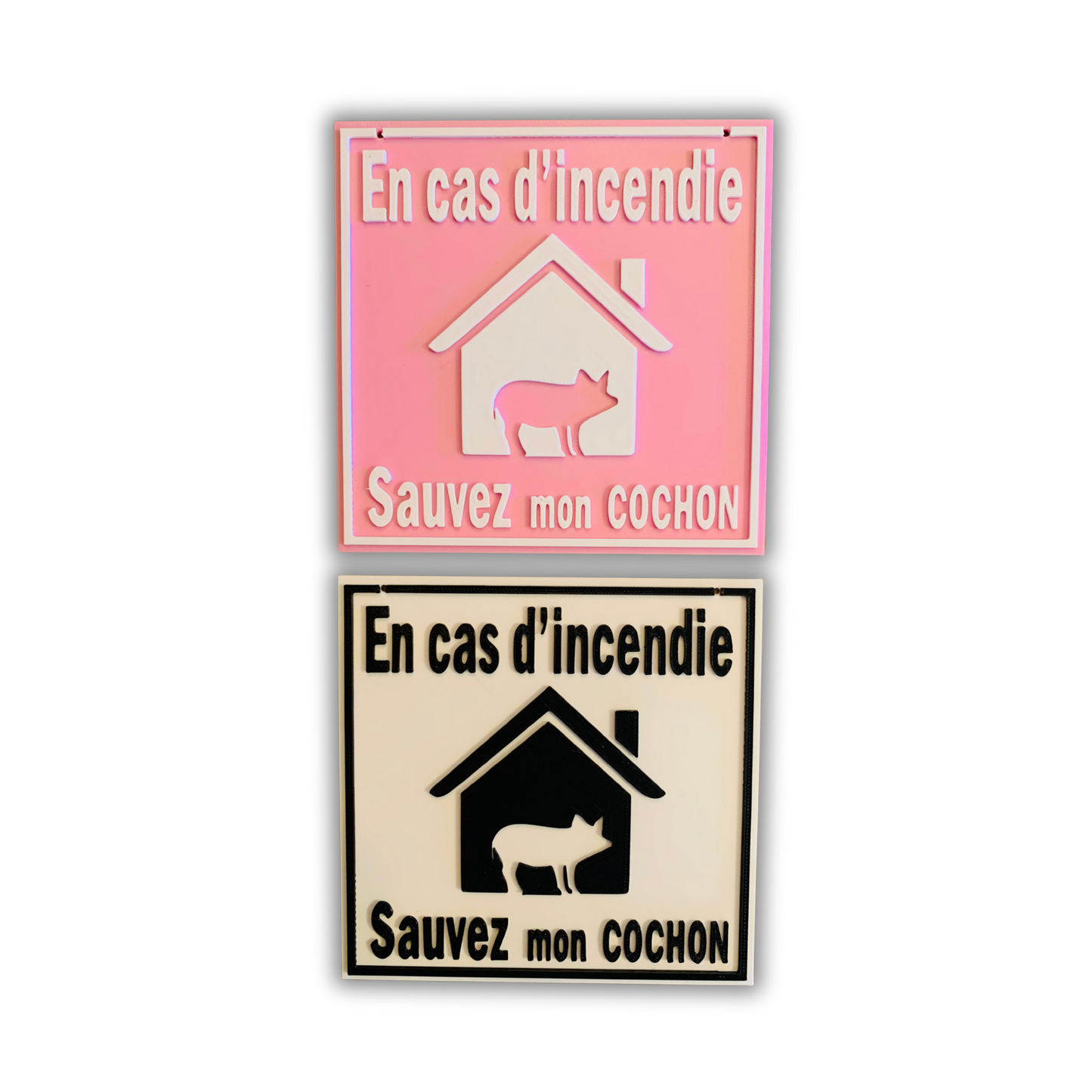 Affichette personnalisée (Incendie)