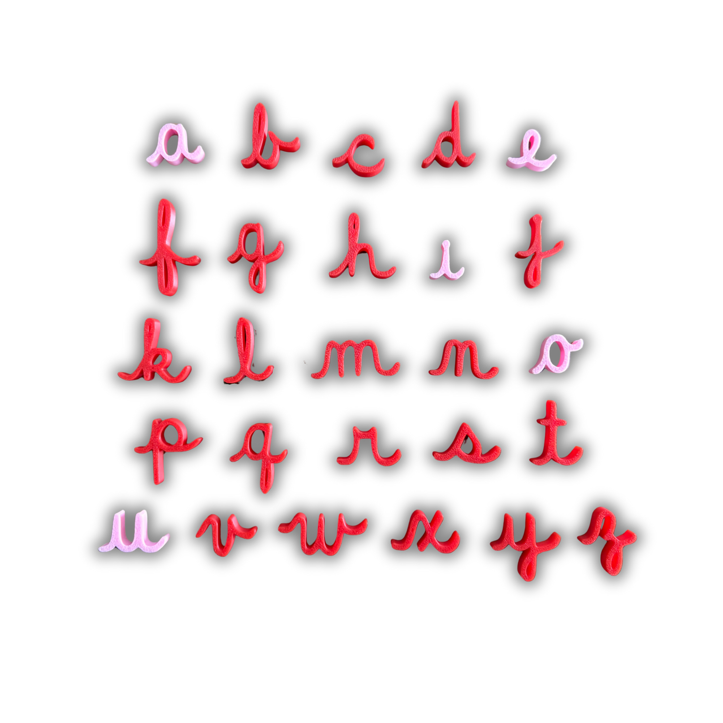 Minis alphabets et chiffres 3D pour bac sensoriel