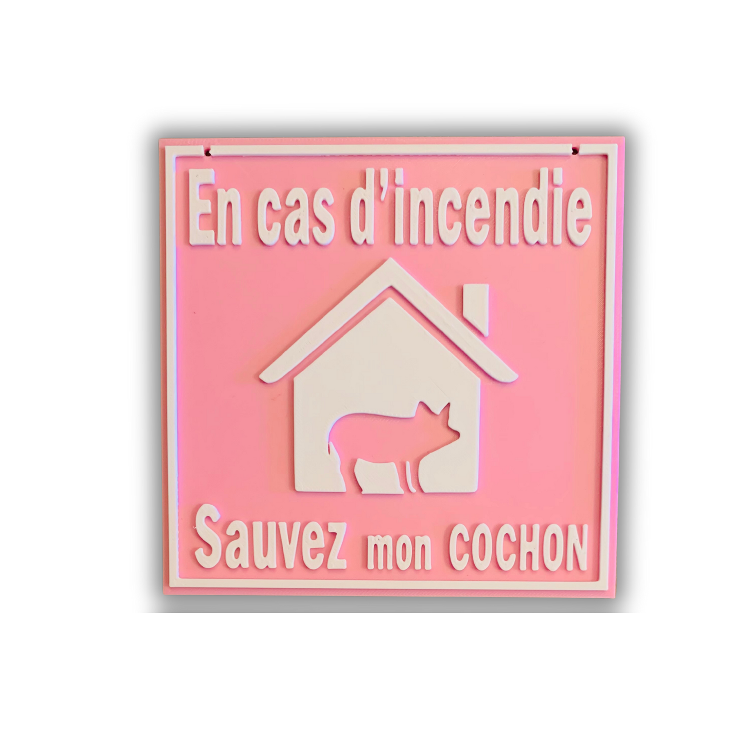 Affichette personnalisée (Incendie)