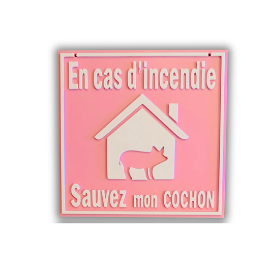 Affichette personnalisée (Incendie)