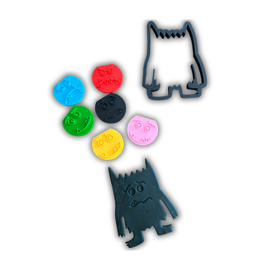 Ensemble (7 pcs) de monstres pour pâte à modeler