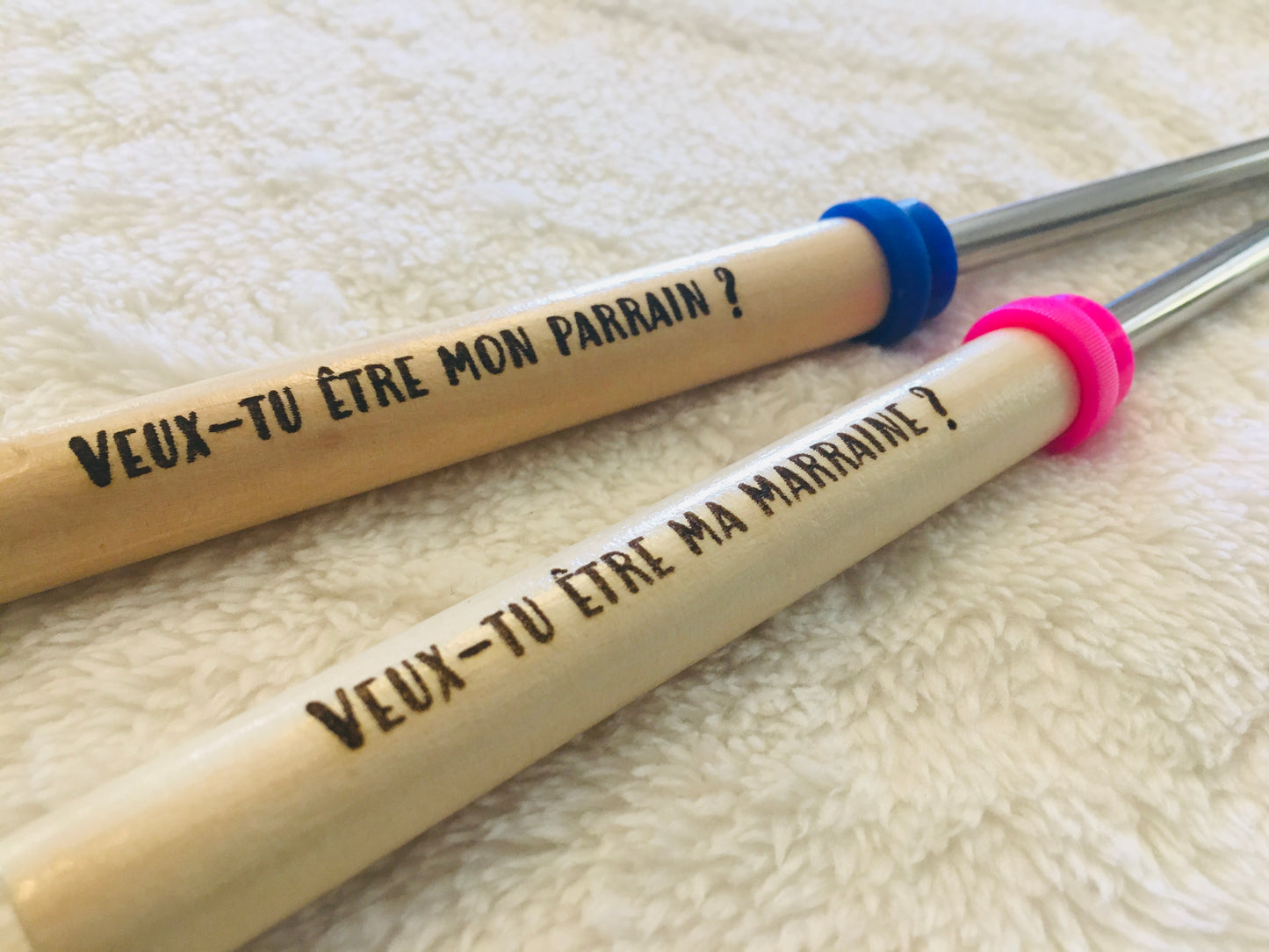 Brochette télescopique pour feu