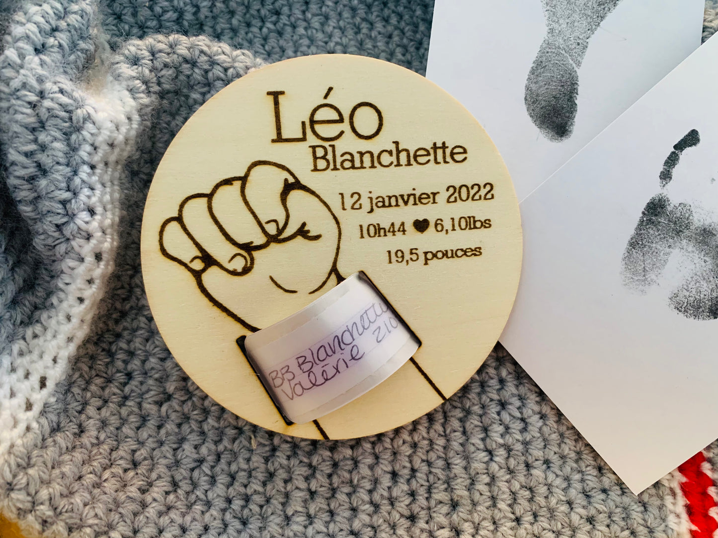 Rondelles pour bracelet d’hôpital